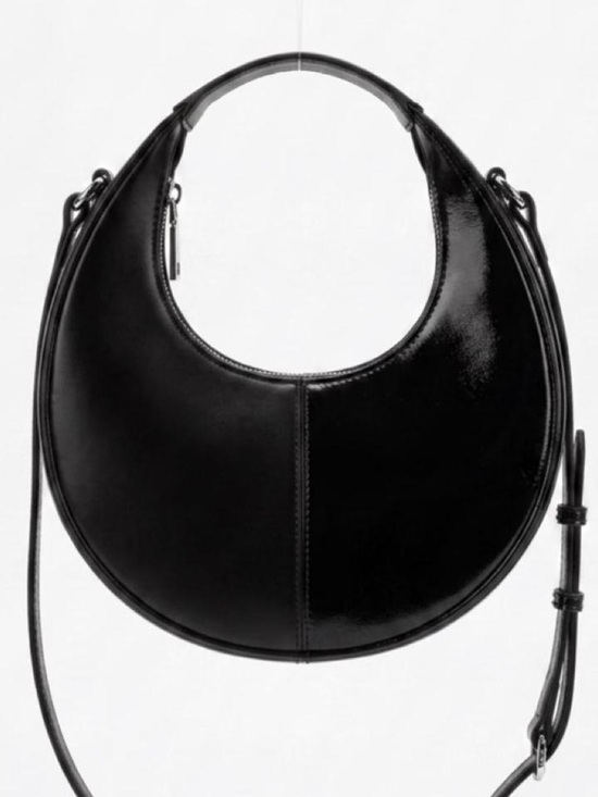 STAUD Handbags - STAUD Black Crescent Shoulder Bag